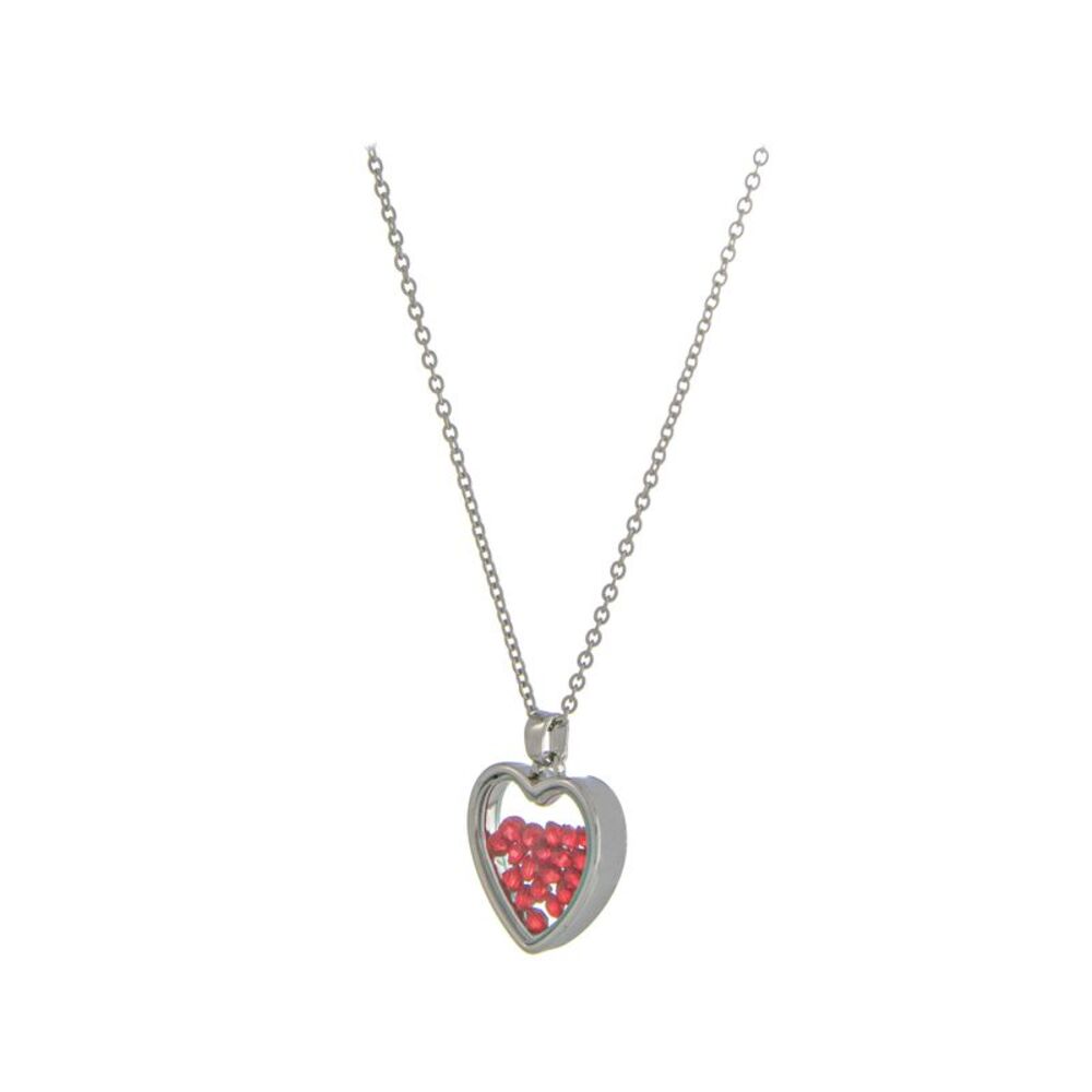 The Skyline Collection January Birthstone Red Garnet Heart Jewelry Set - Picture 3 of 9